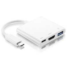 USBC-HDMP USB-C do 4K HDMI više Adapter - USB tip-C digitalnog AV više sa PD punjenje (grom 3 Port koji je kompatibilan sa)